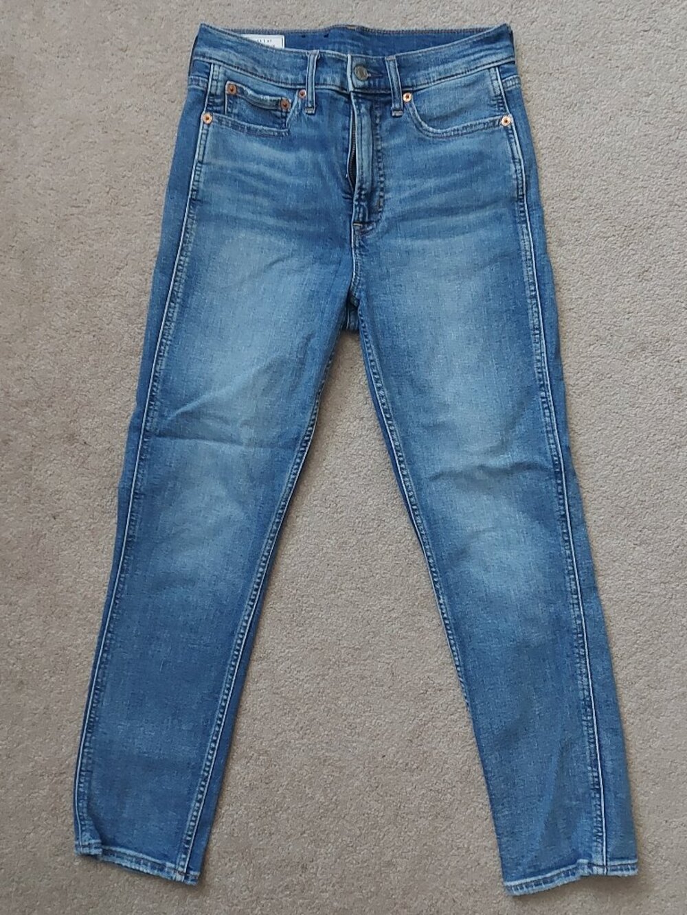 Gap Vintage Slim High Rise Jeans Womens 27x27 Blue Stretch Denim